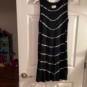 Black with white dress